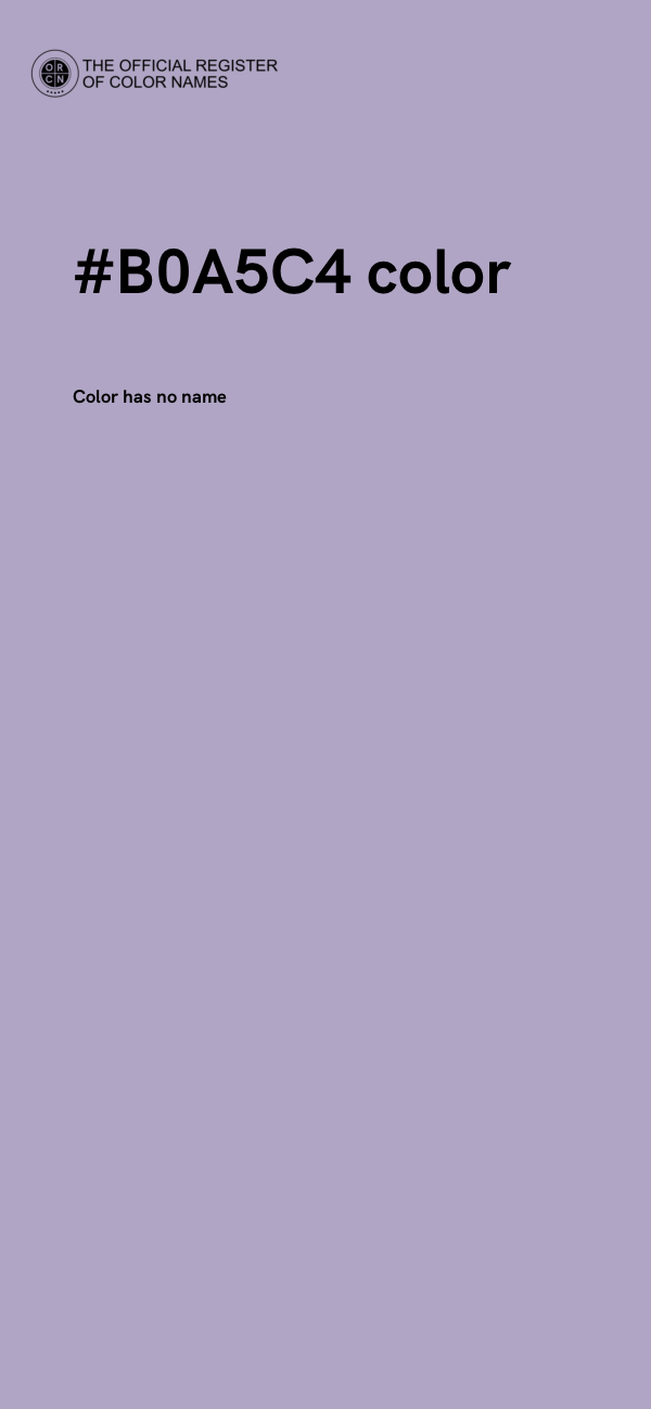 #B0A5C4 color image