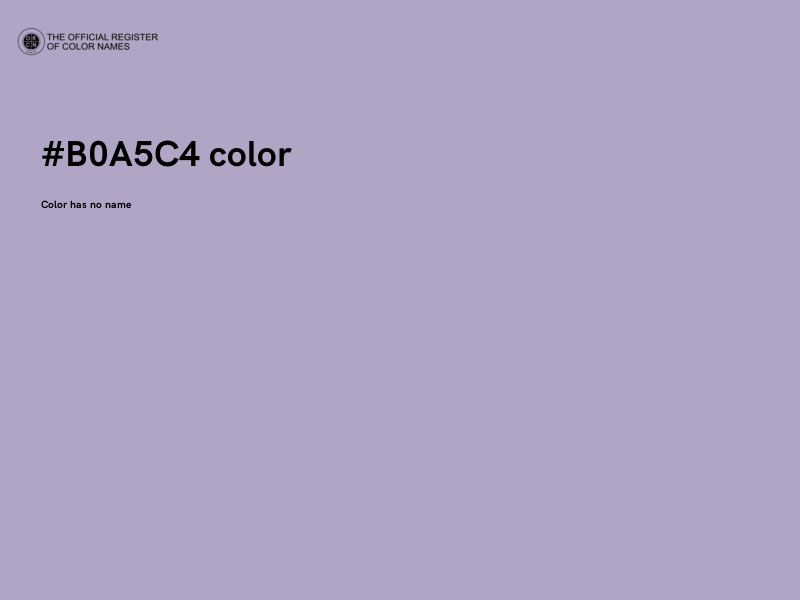 #B0A5C4 color image
