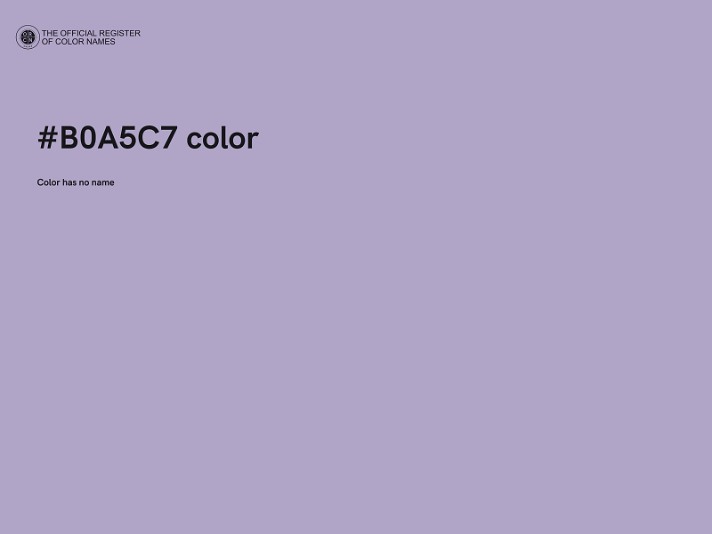 #B0A5C7 color image