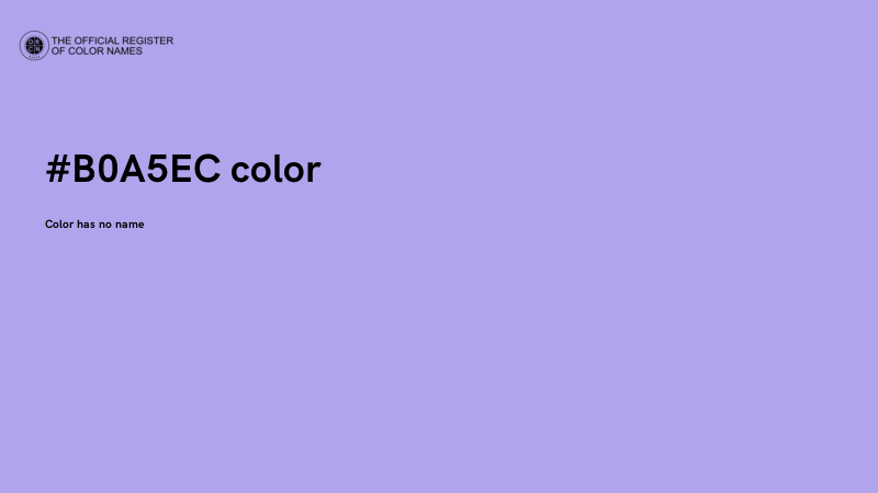 #B0A5EC color image