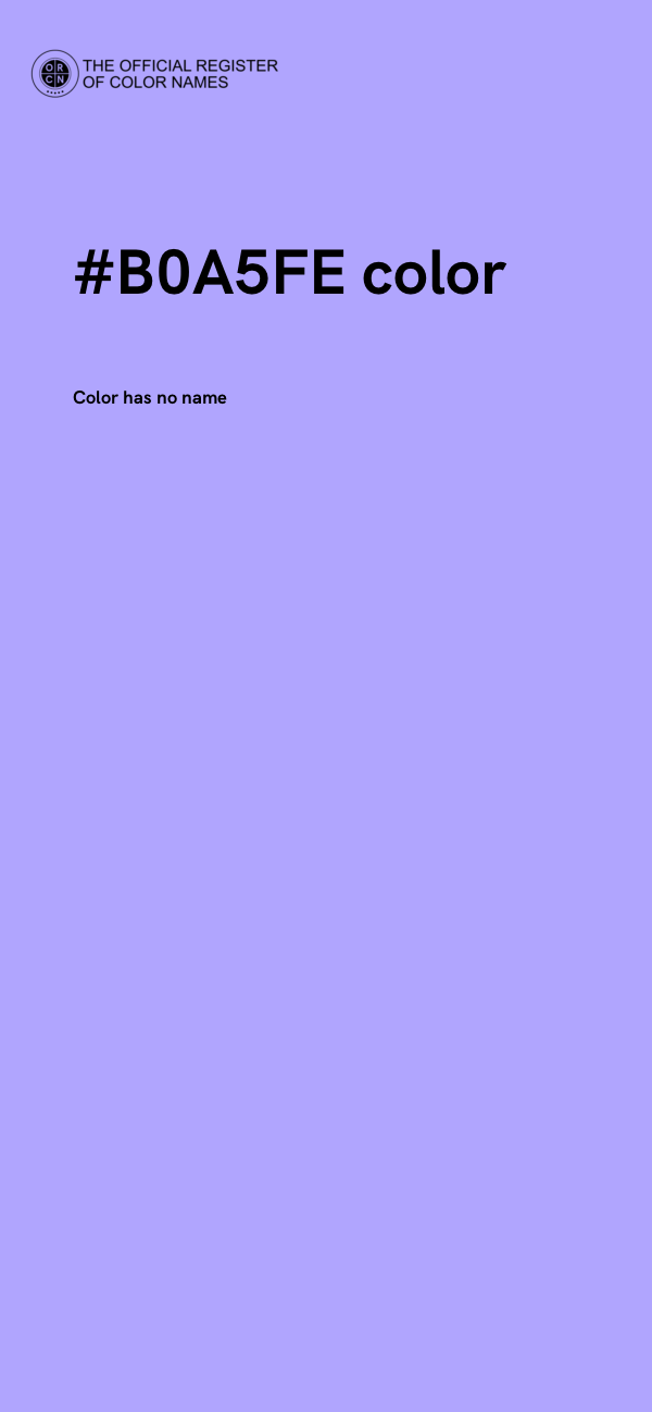 #B0A5FE color image