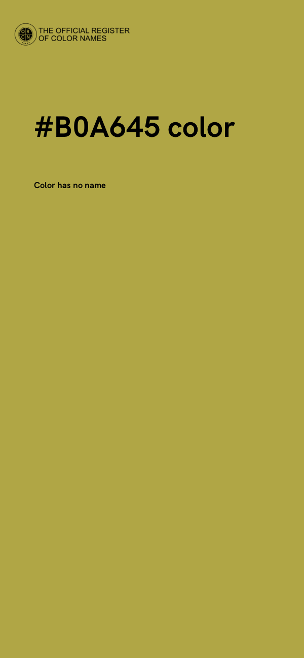 #B0A645 color image