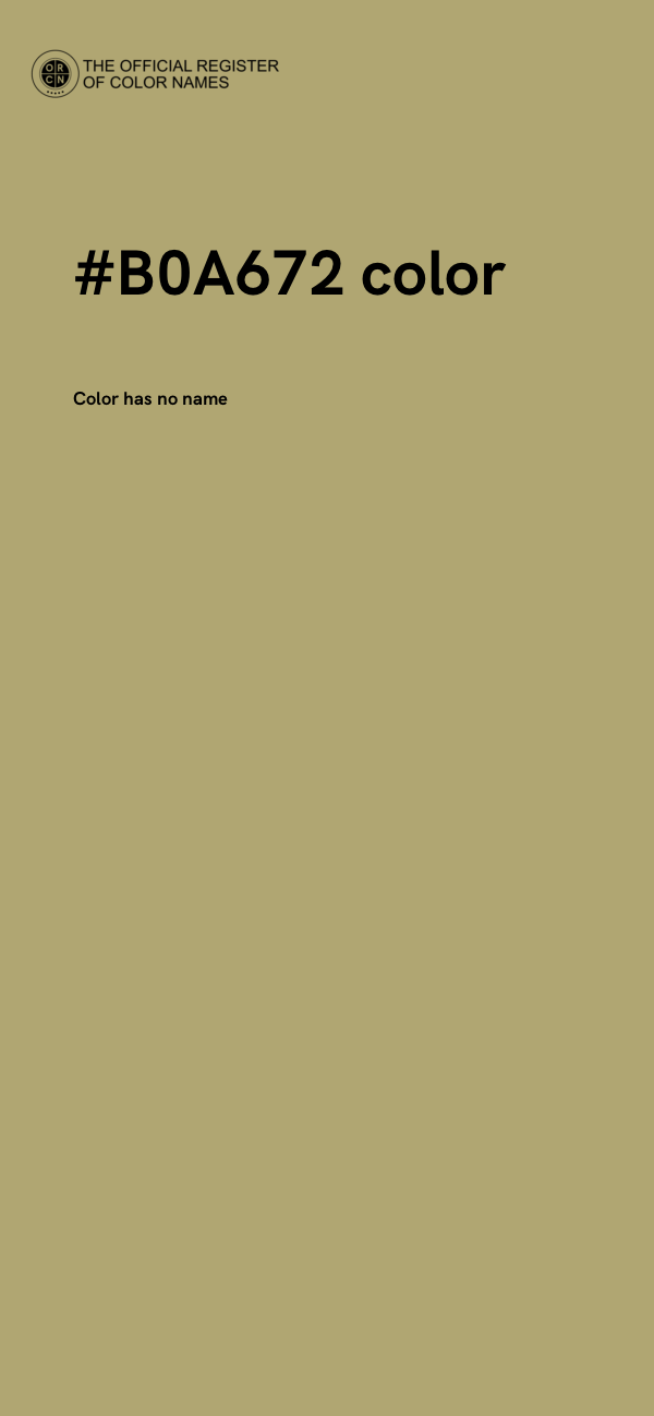 #B0A672 color image