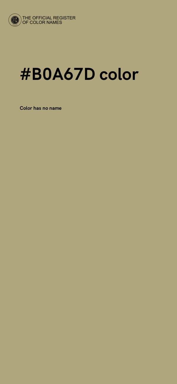 #B0A67D color image