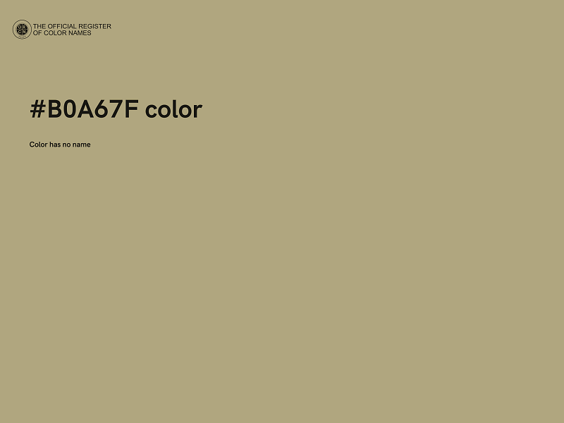 #B0A67F color image