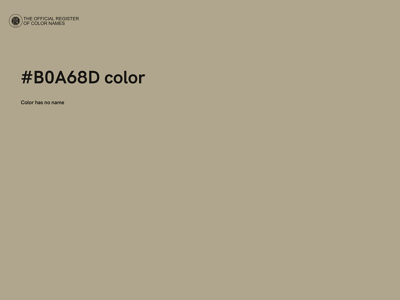 #B0A68D color image