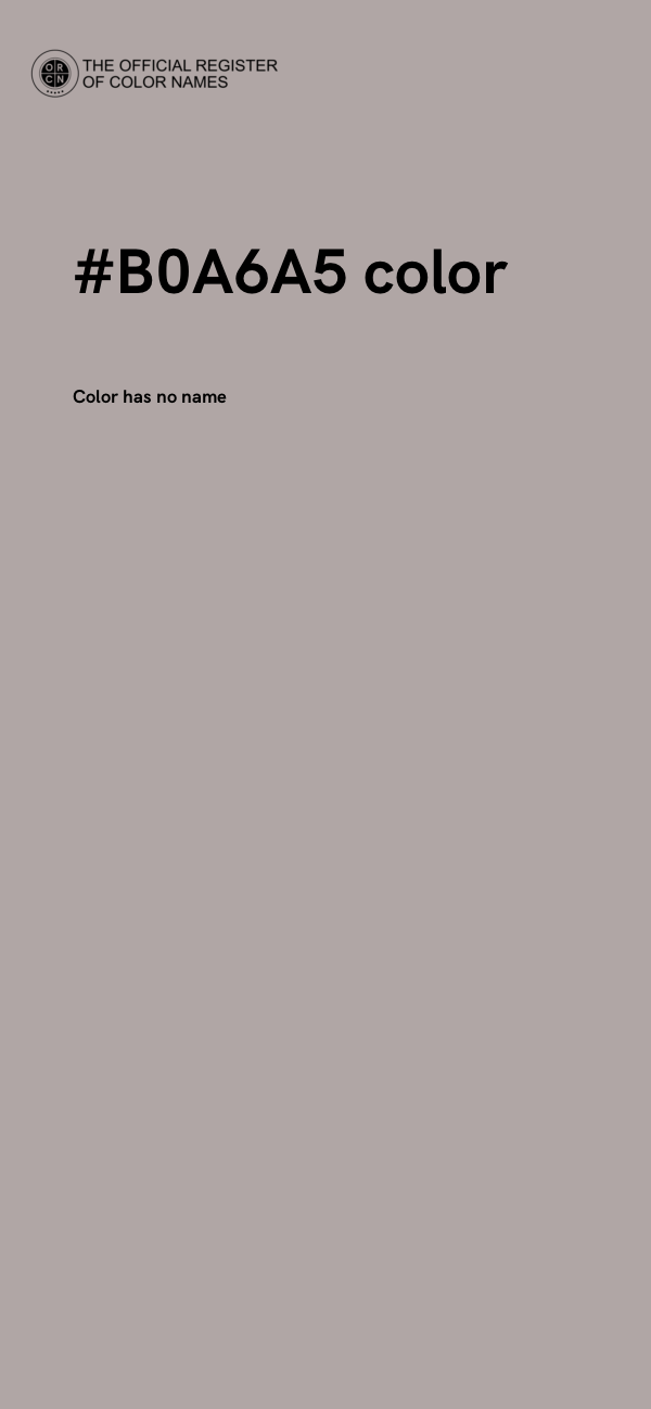 #B0A6A5 color image