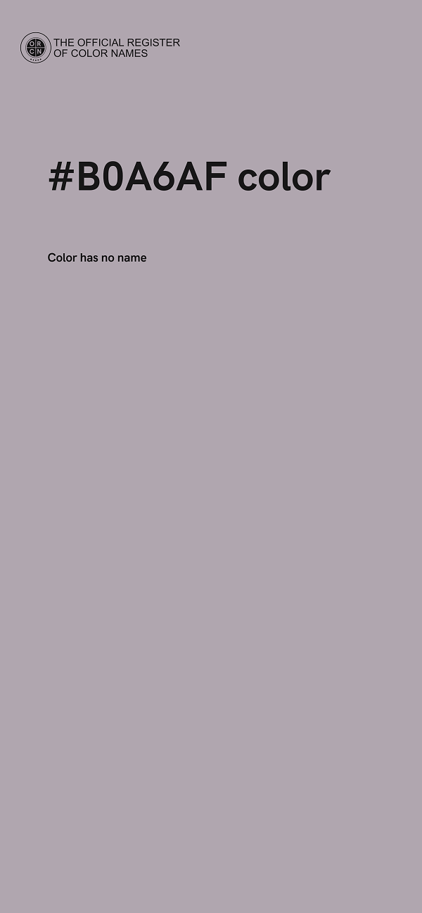 #B0A6AF color image