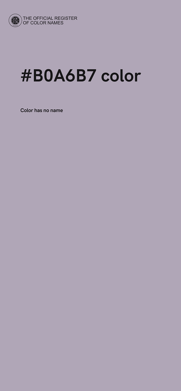 #B0A6B7 color image