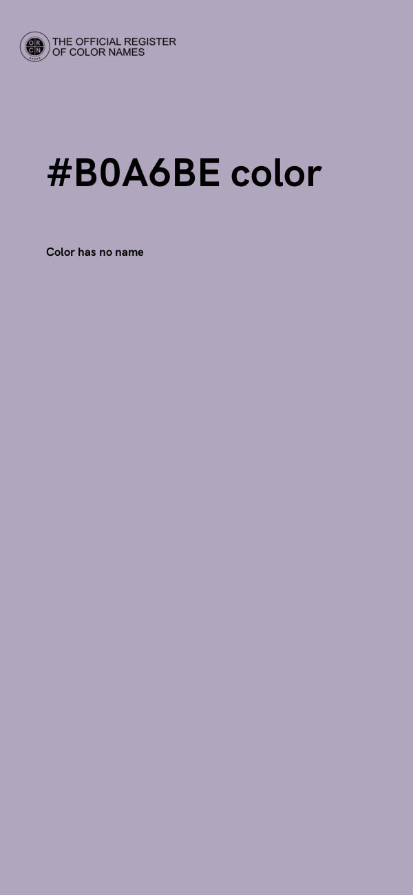 #B0A6BE color image