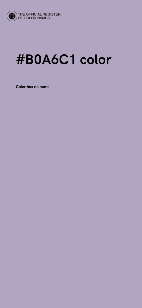 #B0A6C1 color image