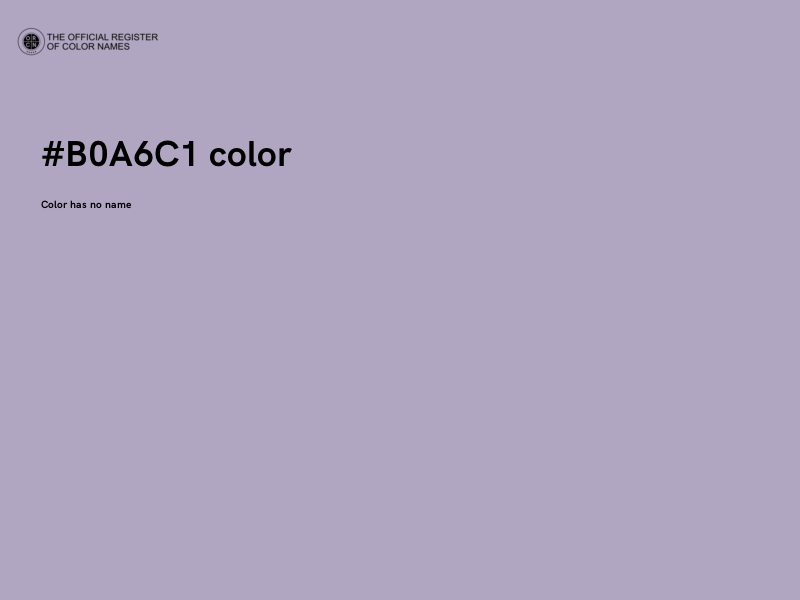 #B0A6C1 color image