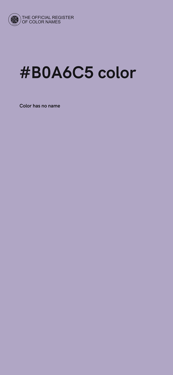 #B0A6C5 color image