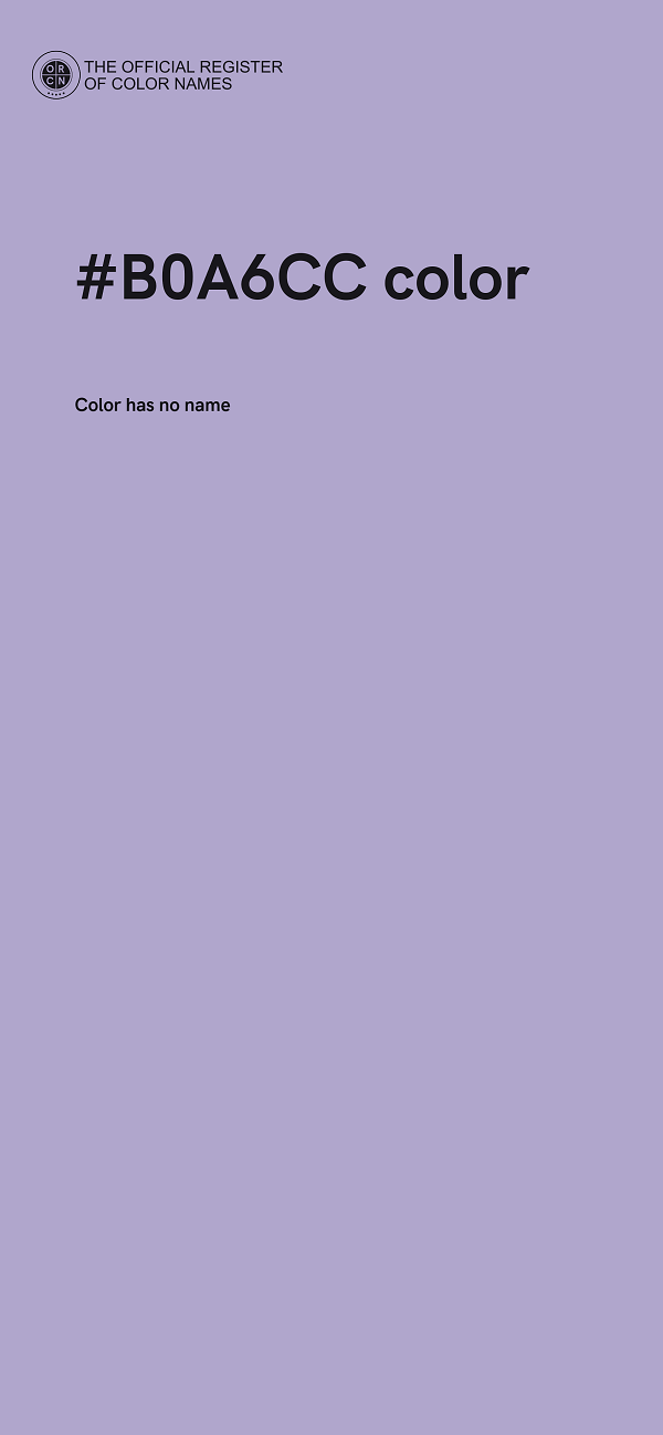 #B0A6CC color image