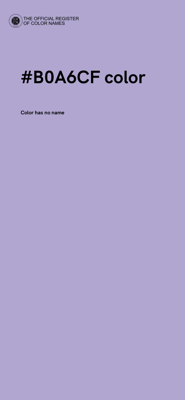 #B0A6CF color image