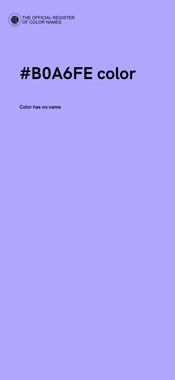 #B0A6FE color image