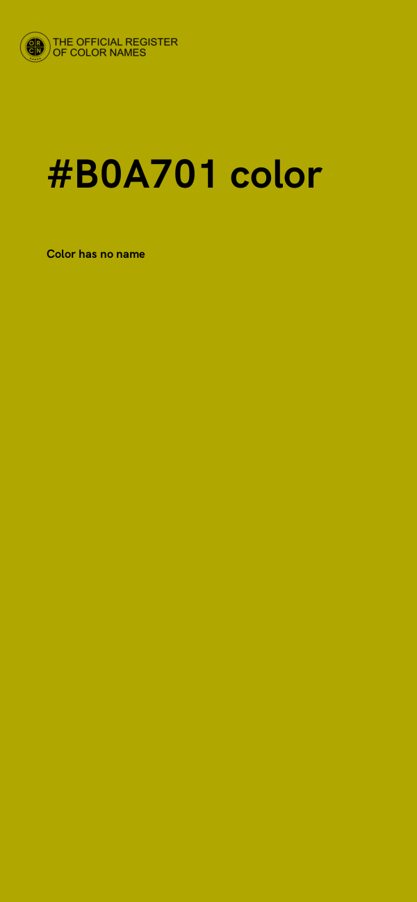 #B0A701 color image