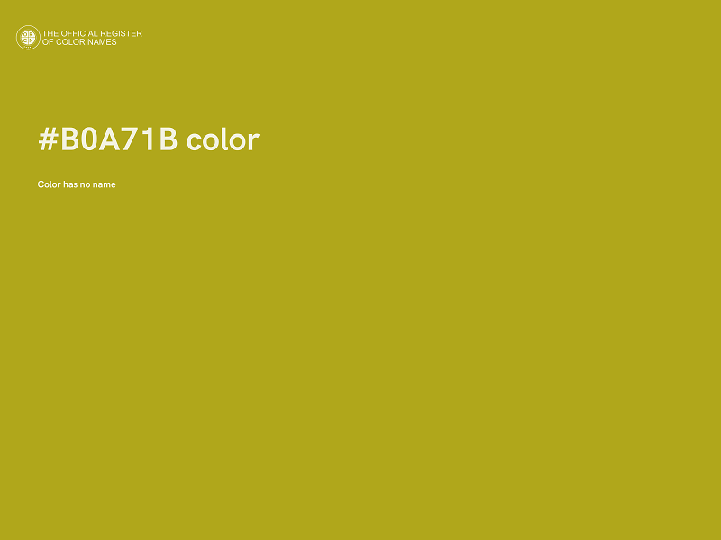 #B0A71B color image