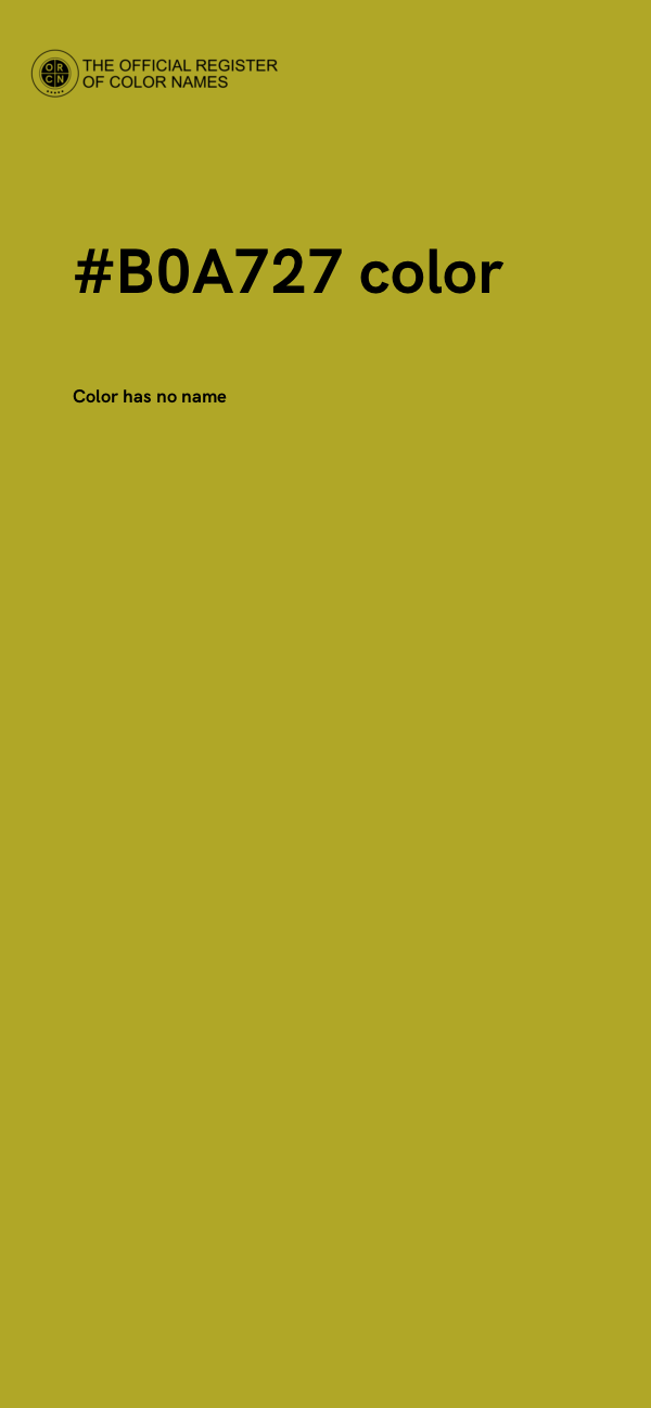 #B0A727 color image