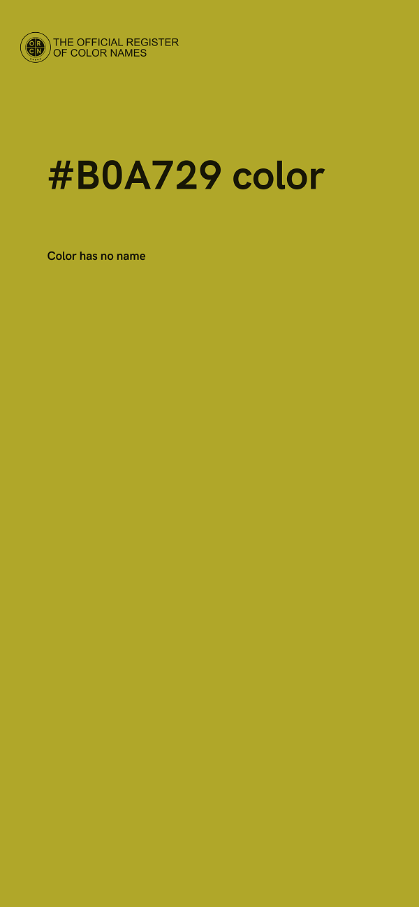 #B0A729 color image