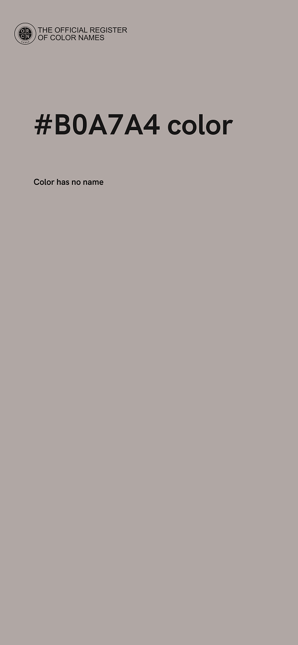 #B0A7A4 color image