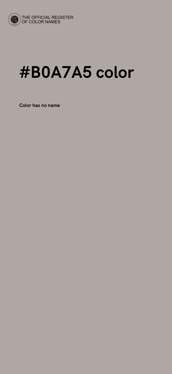 #B0A7A5 color image
