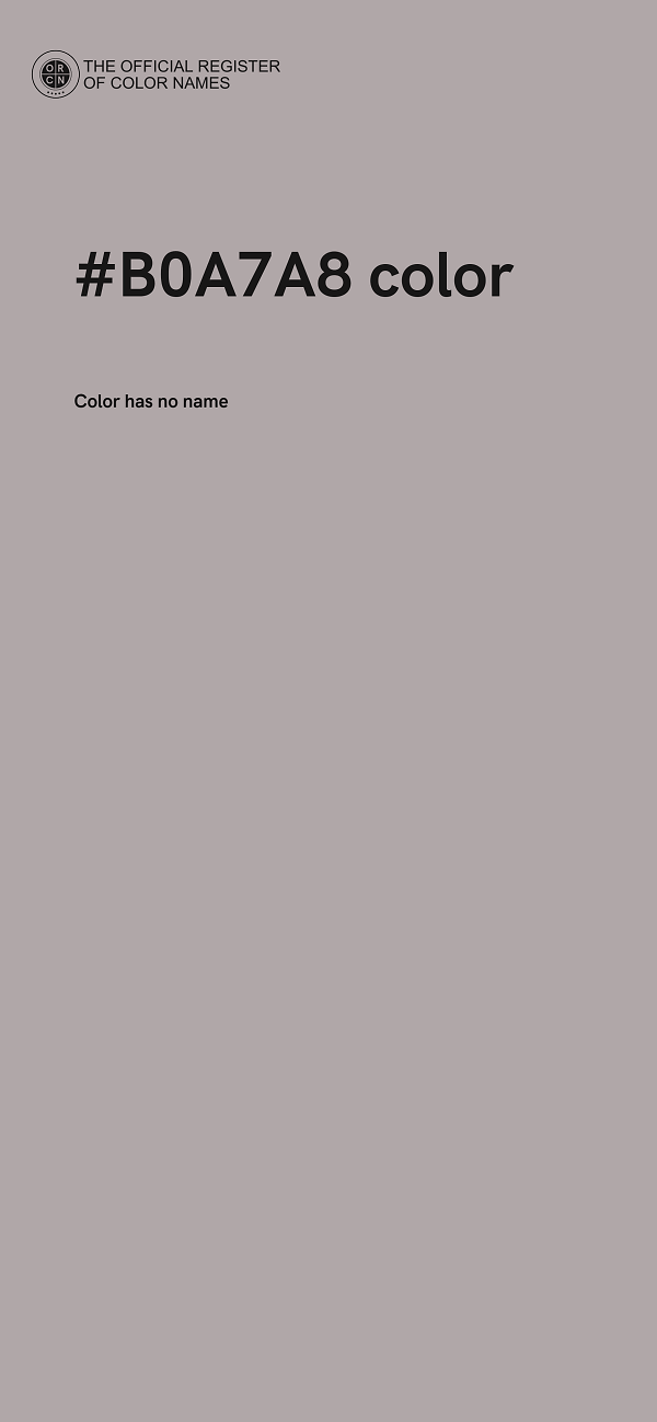 #B0A7A8 color image
