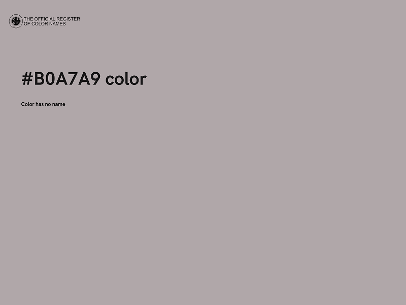 #B0A7A9 color image