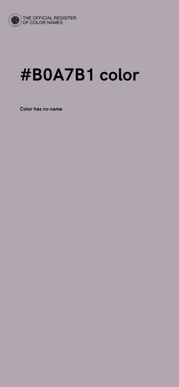 #B0A7B1 color image