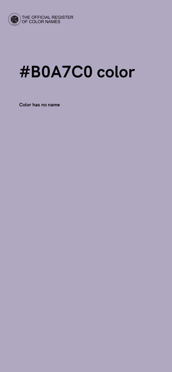 #B0A7C0 color image