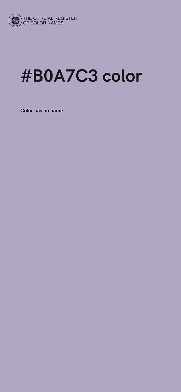 #B0A7C3 color image