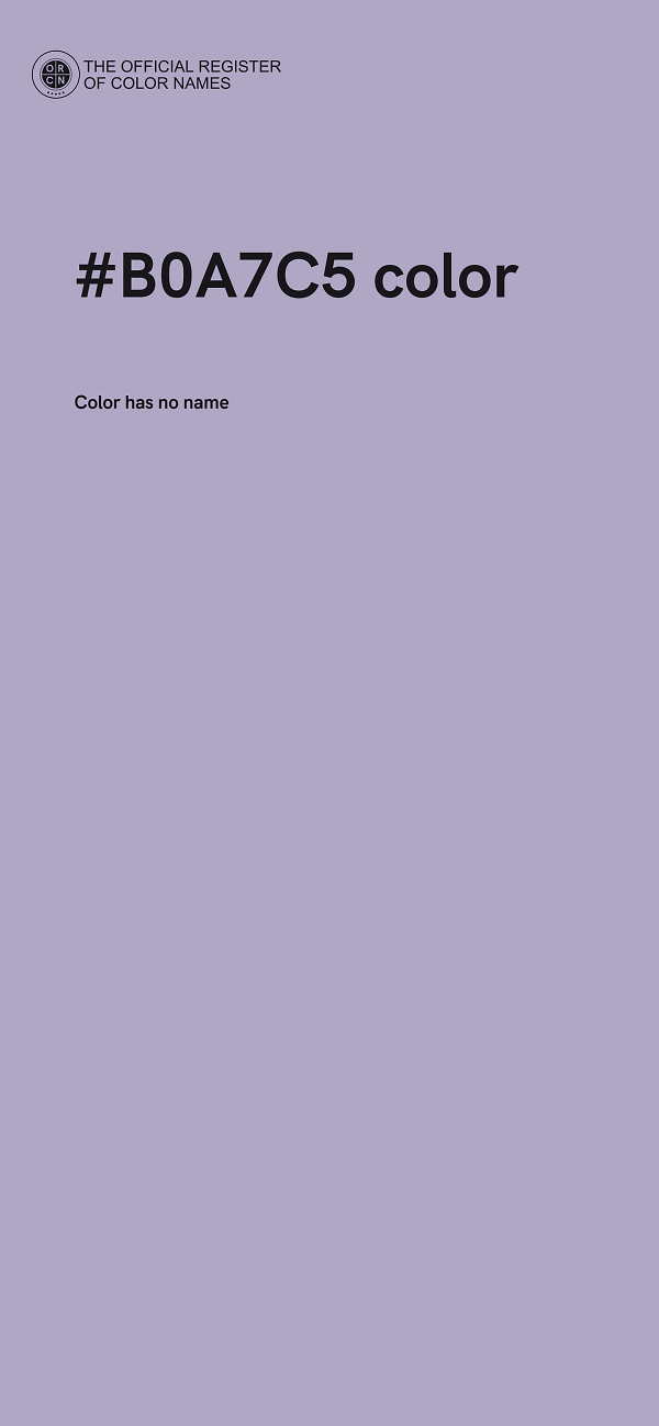 #B0A7C5 color image