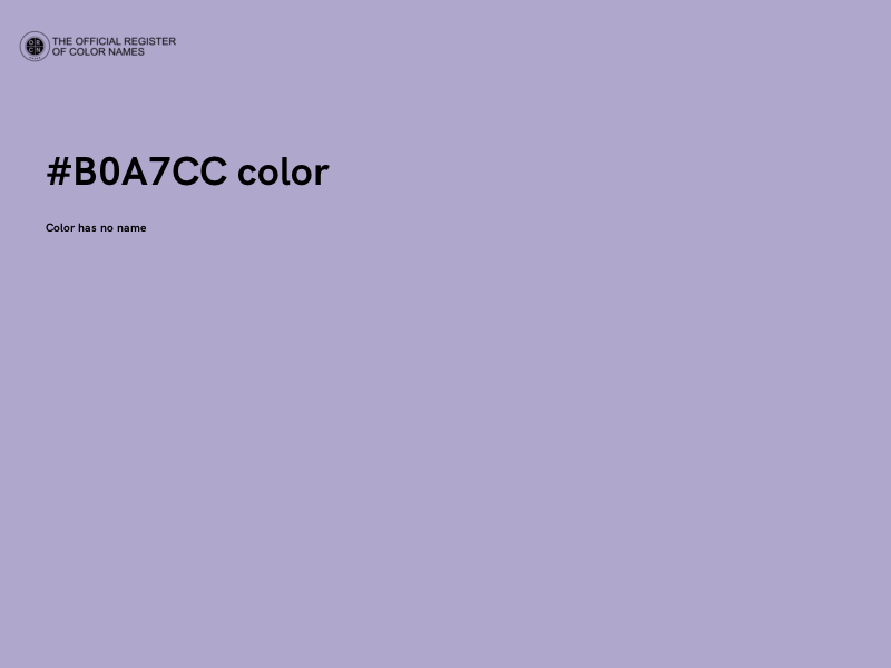 #B0A7CC color image