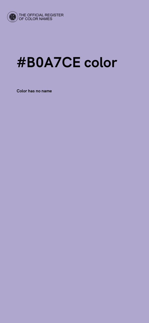 #B0A7CE color image