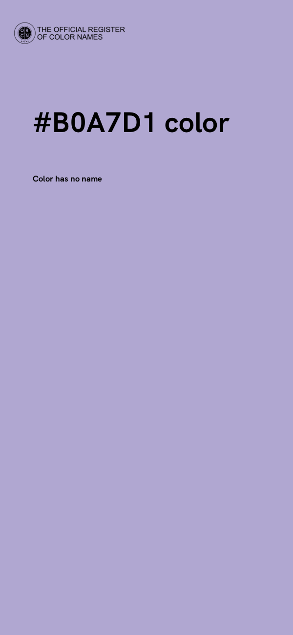 #B0A7D1 color image