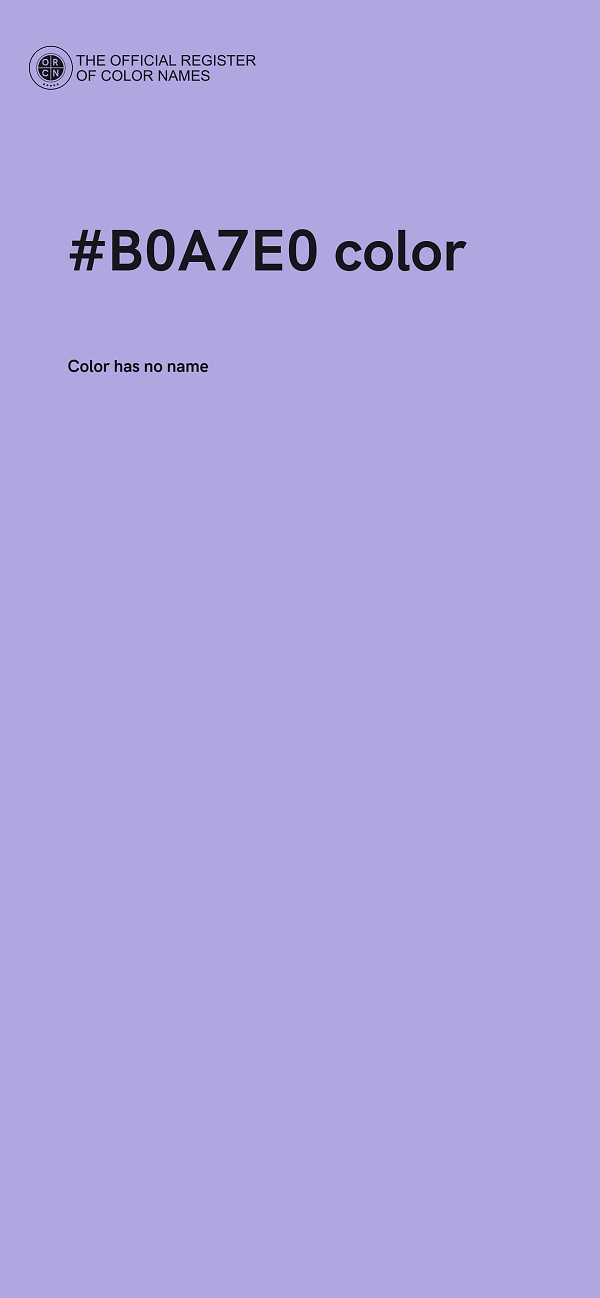 #B0A7E0 color image