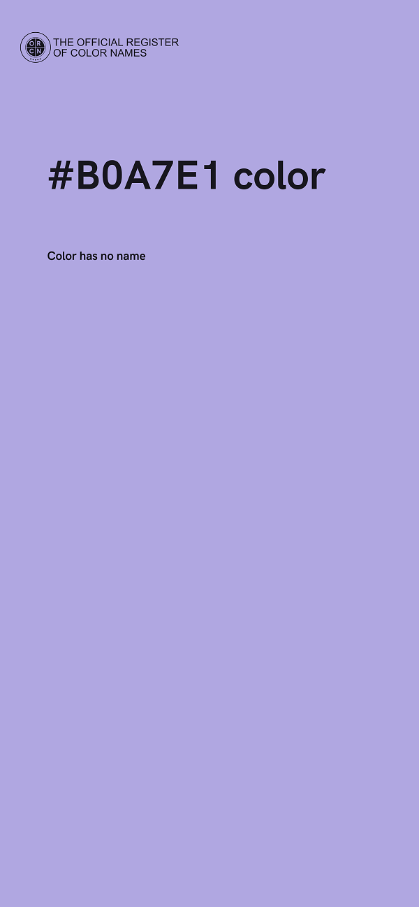 #B0A7E1 color image