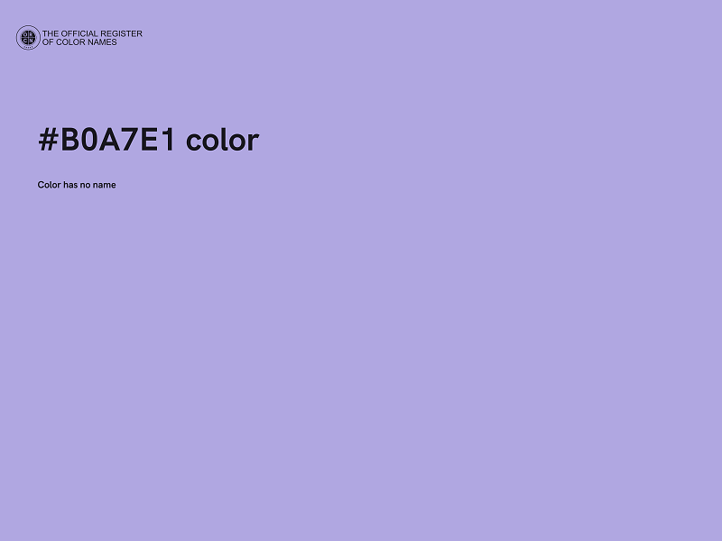 #B0A7E1 color image