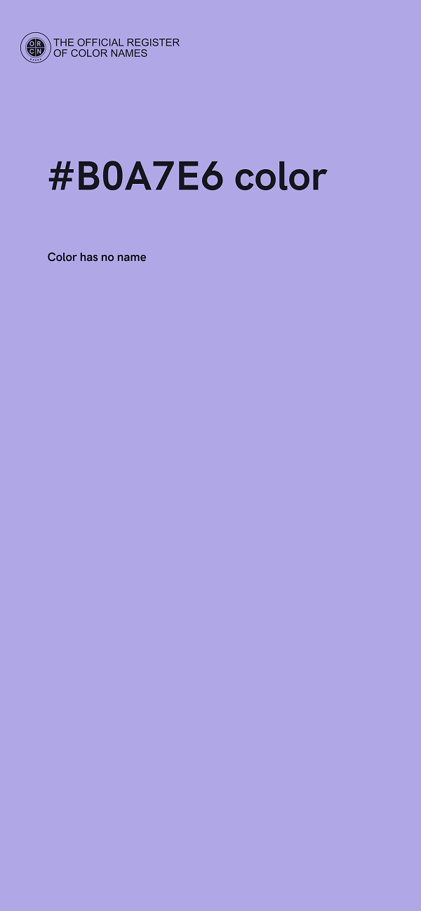 #B0A7E6 color image