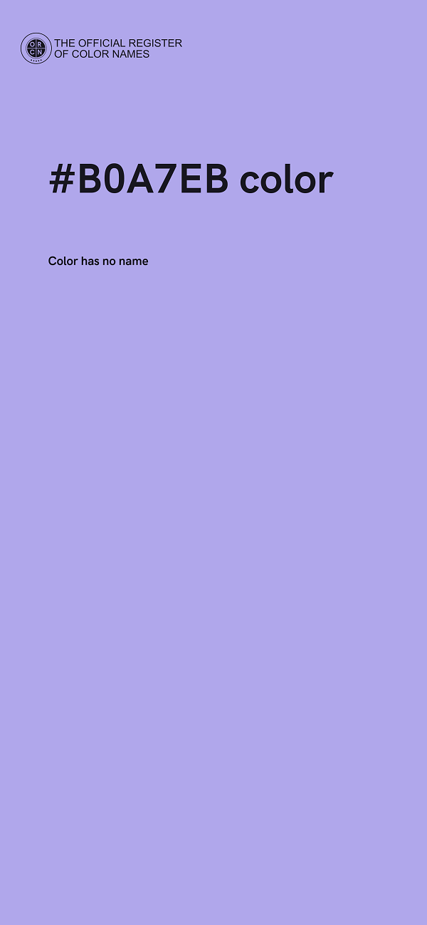 #B0A7EB color image