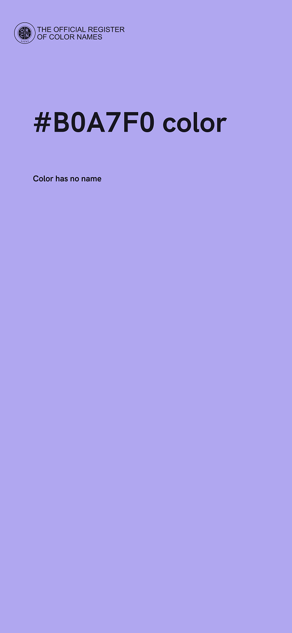 #B0A7F0 color image