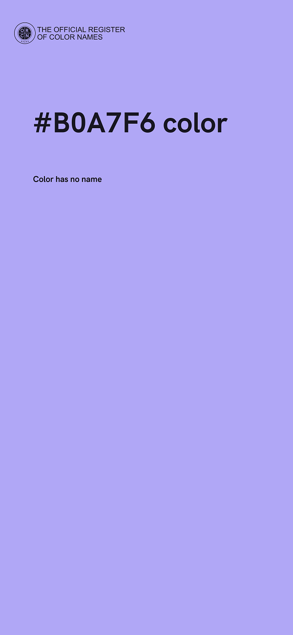 #B0A7F6 color image