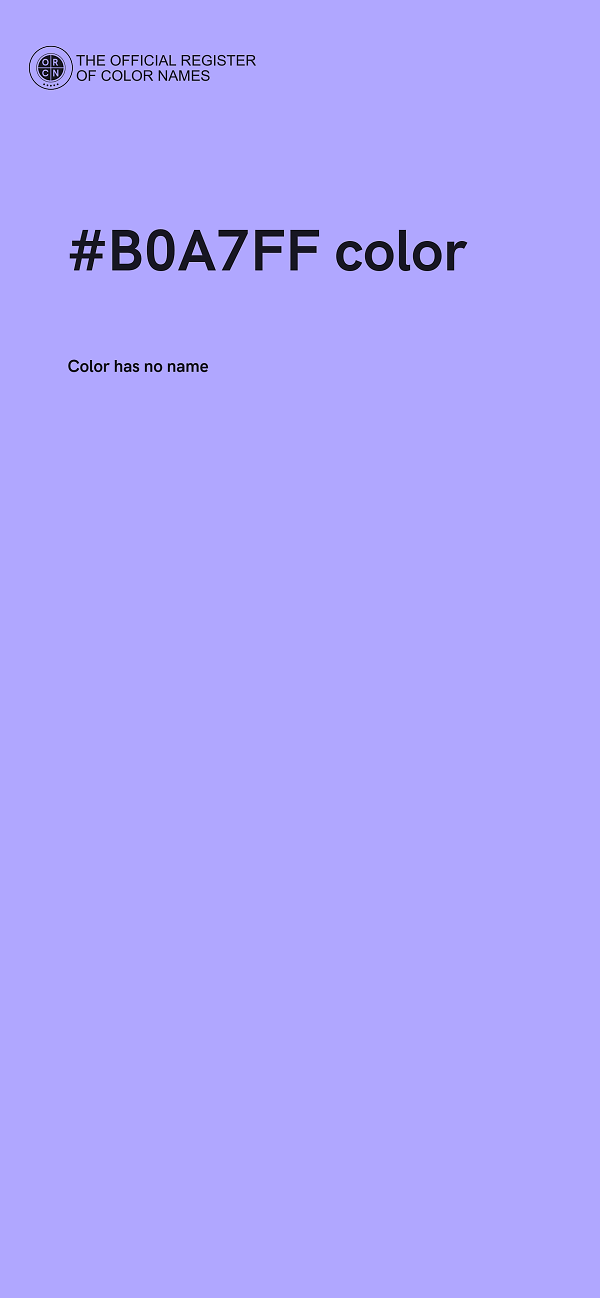 #B0A7FF color image