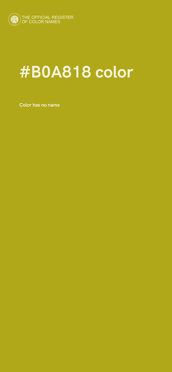 #B0A818 color image