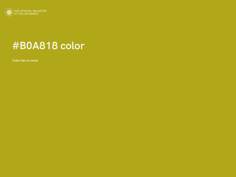 #B0A818 color image