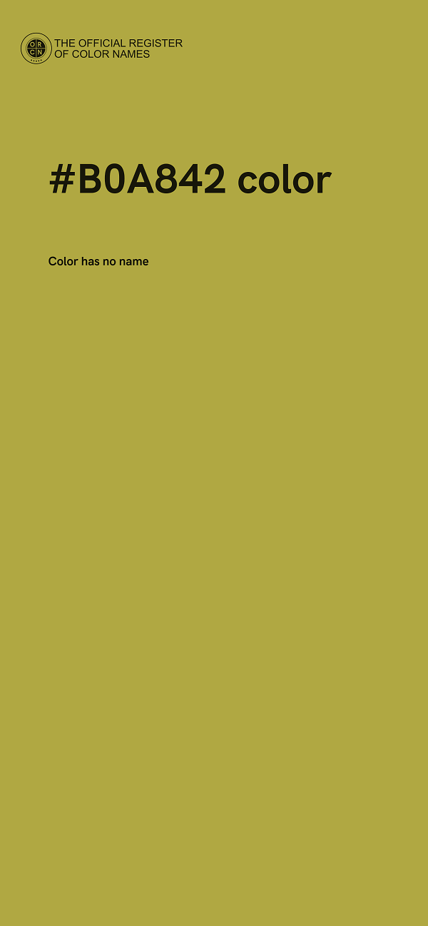 #B0A842 color image