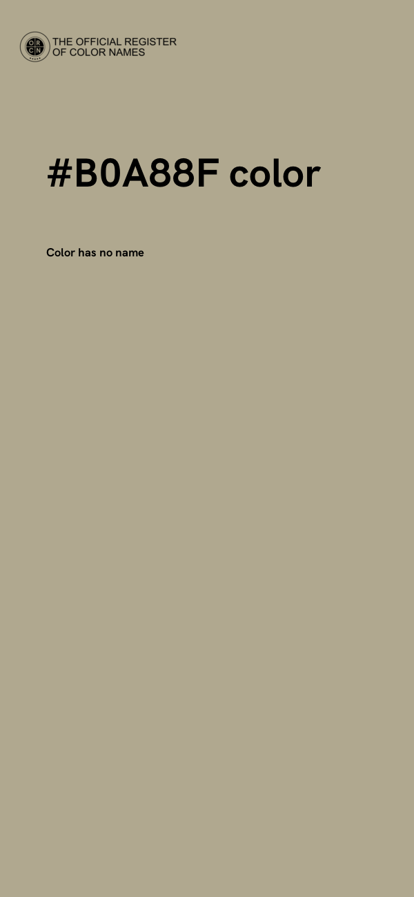 #B0A88F color image