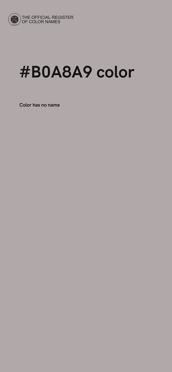 #B0A8A9 color image