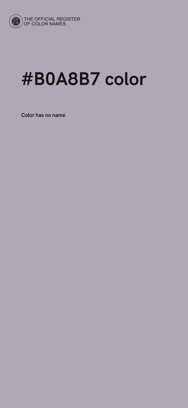 #B0A8B7 color image