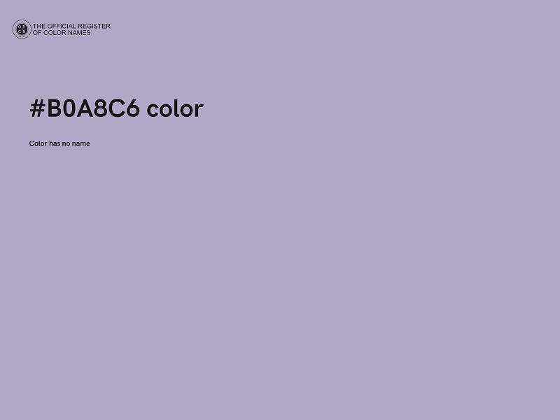 #B0A8C6 color image